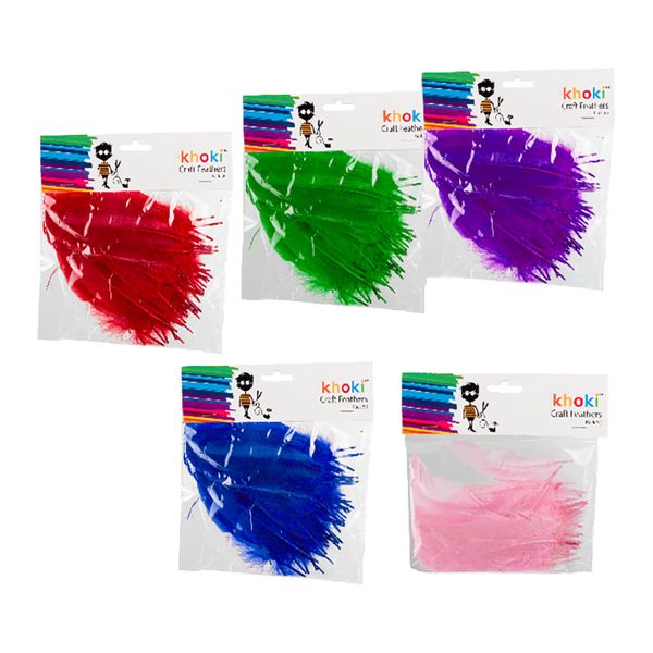 Bulk Pack x 10 Art+craft Accessories Feathers 50pcs Per Pack