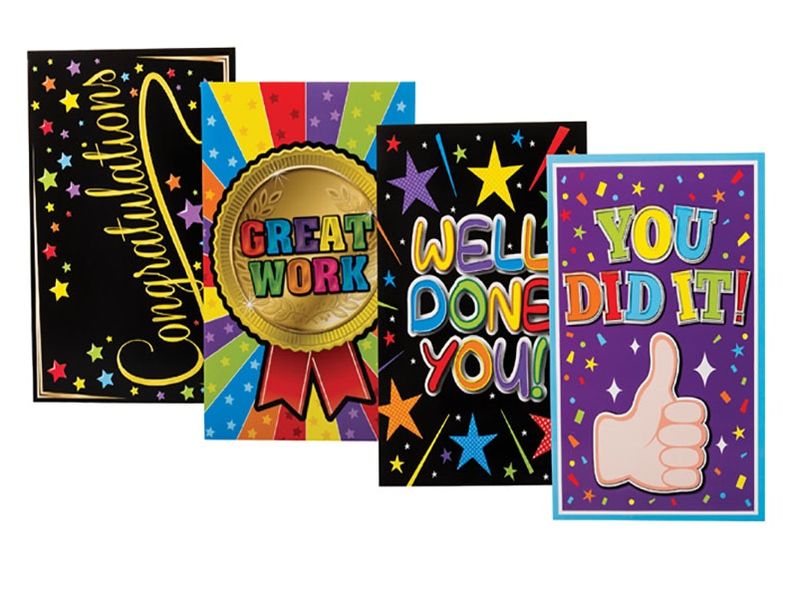 Bulk Pack x 4 Moments Congrats Card &amp; Envelope