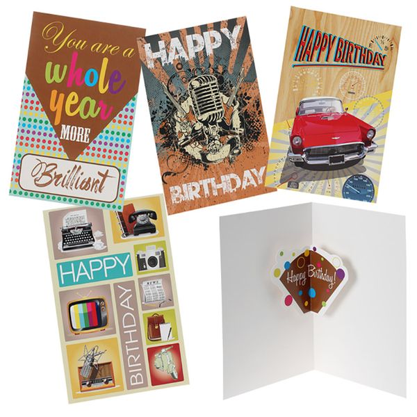 Bulk Pack x 4 Card &amp; Envelope Giant Male 24x36cm