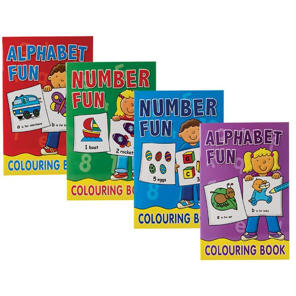 Bulk Pack x 4 Book Colouring Early Learning