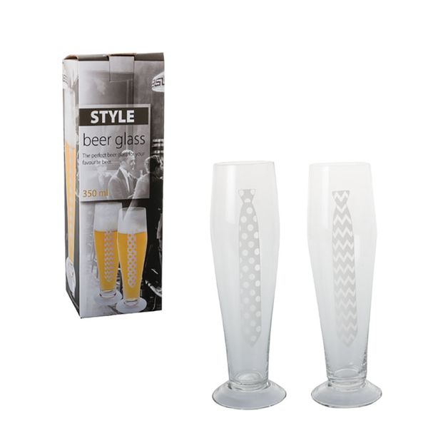 Bulk Pack x 4 Beer-Tumbler Glass Dad - 350ml