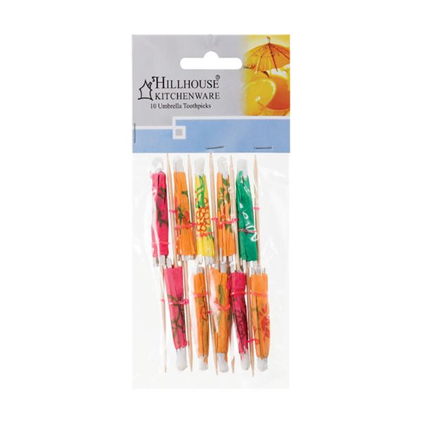 Toothpicks Fancy Umbrella - 10 Piece Per Pack - 8 Pack