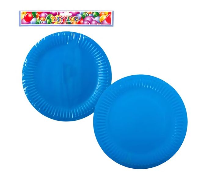 Bulk Pack x 6 Party Plates Light Blue - 23cm - 10 Piece Per Pack