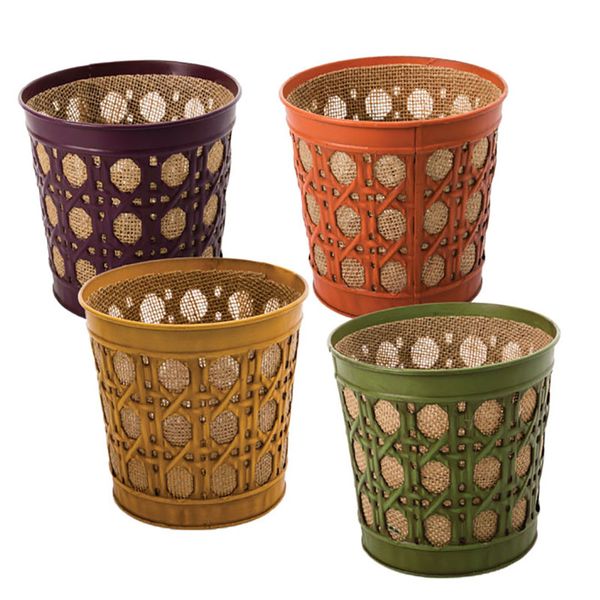 Bulk Pack x 4 Planter Deco Galvanized - 16x14cm