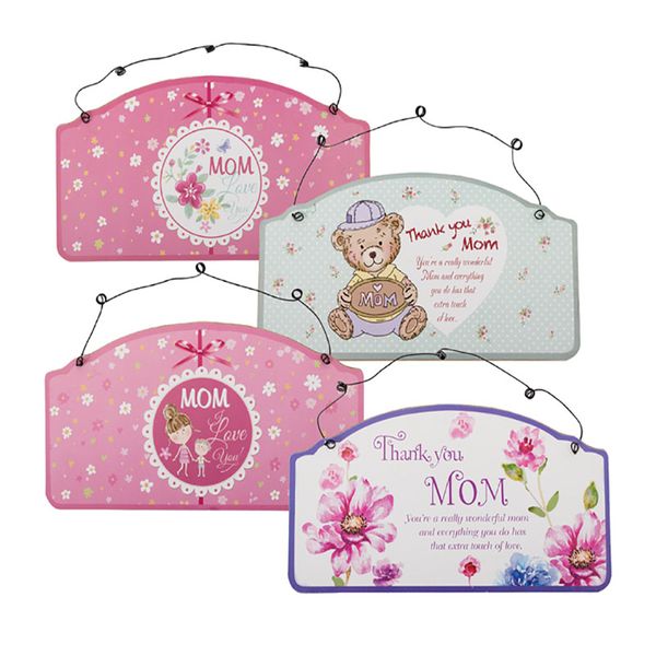 Bulk Pack x 4 Plaque Wooden Hanging Dad - 23x11cm
