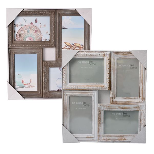 Bulk Pack x 2 Picture-Frame Collage Plastic - 4 Hole - 33x33cm