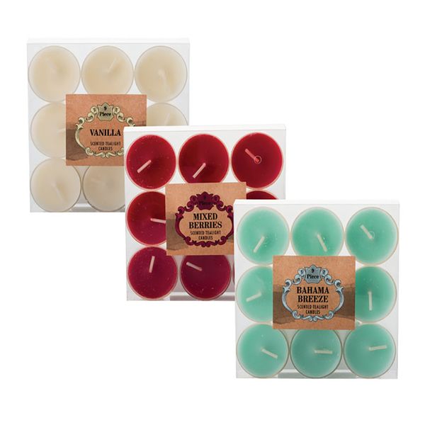 Bulk Pack x 3 Candle Tea-Light - 9 Piece Per Pack High Scent