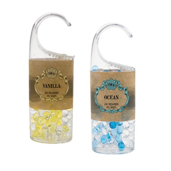 Bulk Pack x 4 Air Freshener Hook Shape Gel Beads - 150g