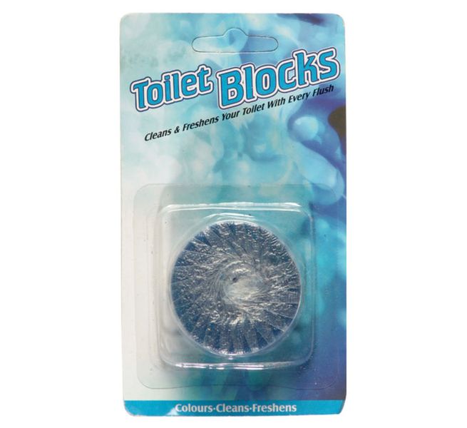 Bulk Pack 12 X Toilet Freshener Cistern Block Blue - 50g