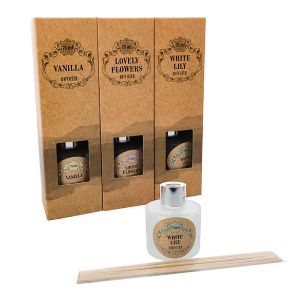 Bulk Pack x 3 Diffuser Set 75ml &amp; Sticks