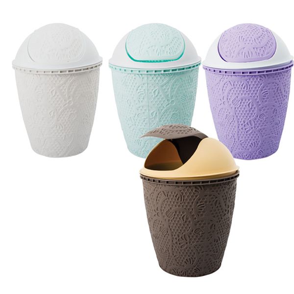 Bulk Pack x 4 Wastepaper-Basket Plastic - 30cm H 5.5L