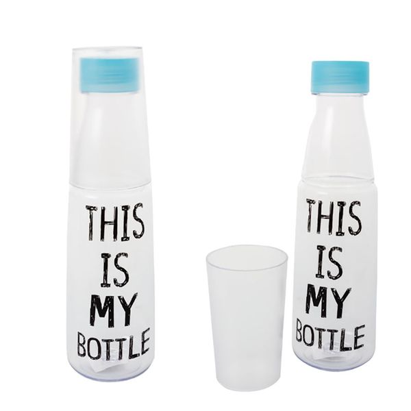 Bulk Pack x 2 Water Bottle &amp; Tumbler-Set Plastic 600ml