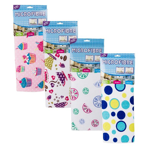 Bulk Pack x 4 Dish Draining Mat Microfibre 38x50cm