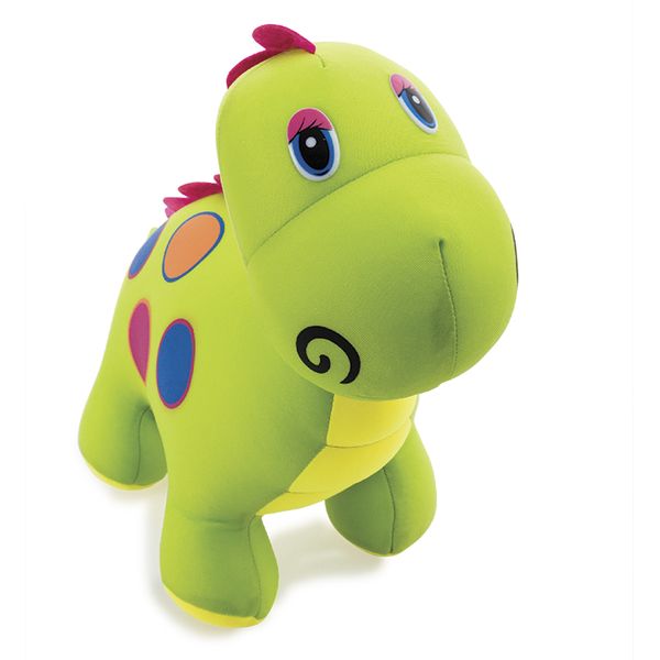 Plush Bright Dinosaur with Foambeads 38cm - Green