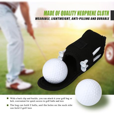 Golf Tee Holder Pouch Portable Golf Ball Collector Portable Golf Ball Waist  Bag