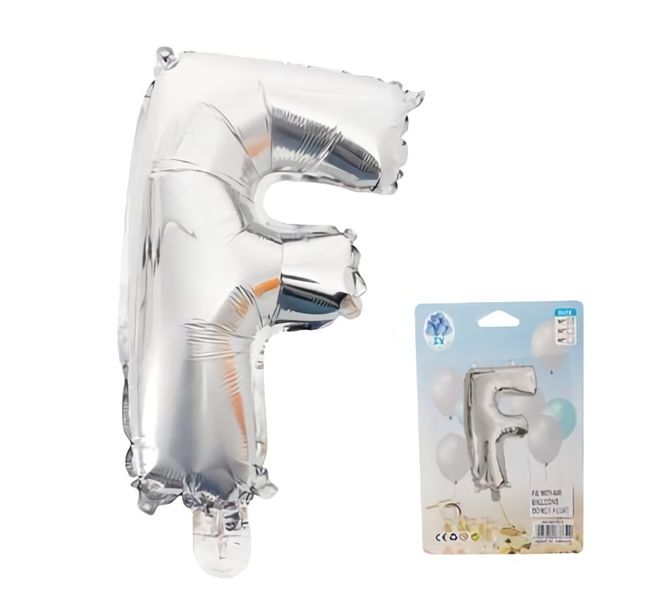 Balloons Foil Silver F 35cm Tall