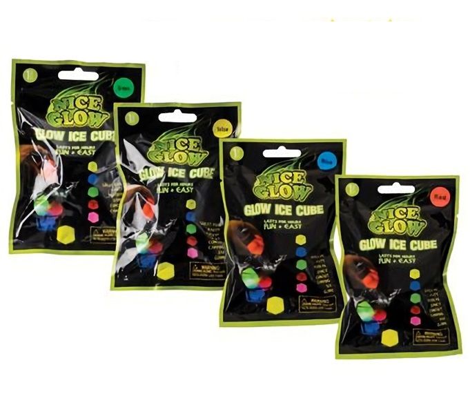 Bulk Pack x 4 Glow Stick Ice Cube
