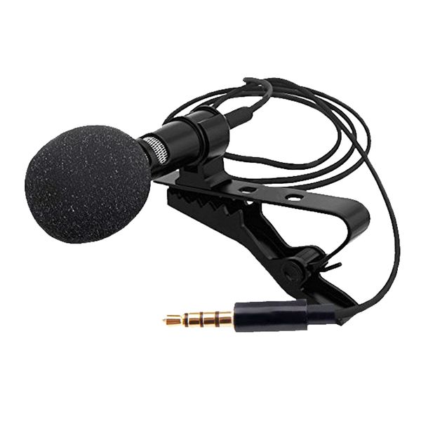 Mini Lavalier Lapel Condenser Aux Microphone