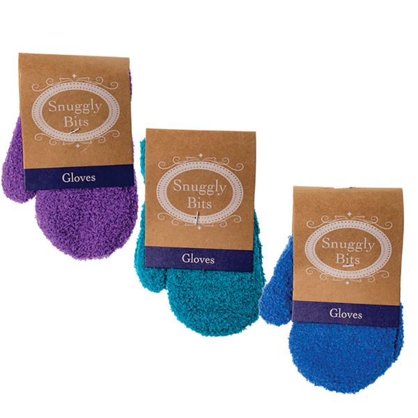 Bulk Pack x 3 Plush Gloves Toddler Mittens
