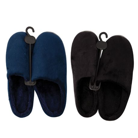 mens slip on slippers size 9