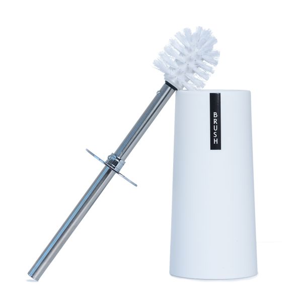 Toilet Brush And Holder Set White
