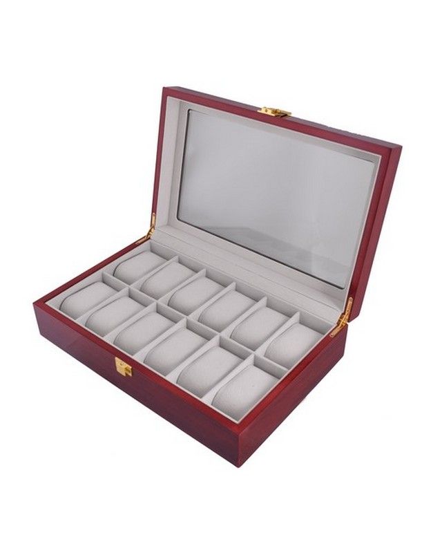 Marco (12Slot) MDF Wooden Watch Box Unisex Organizer Shop Today