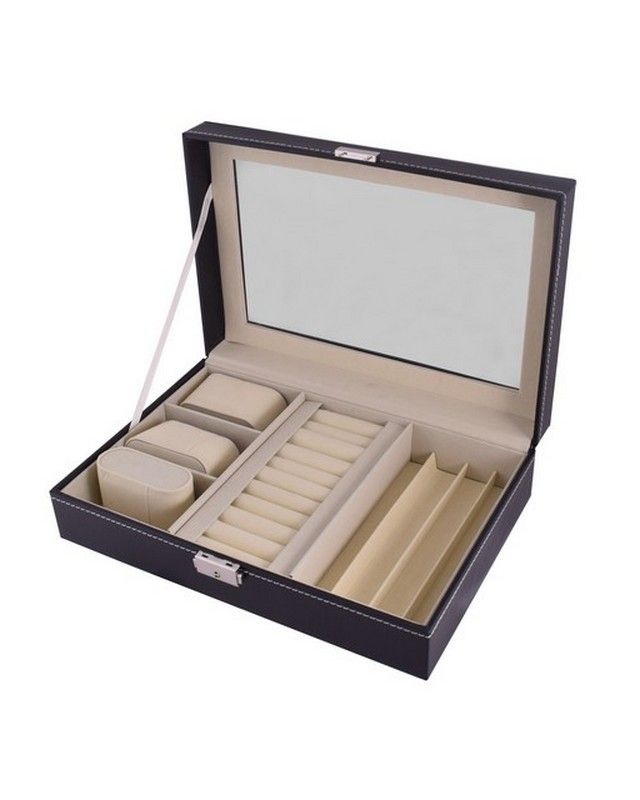Marco Carbon Jewellery, 3 Slot Watch Box Organiser Shop Today. Get it