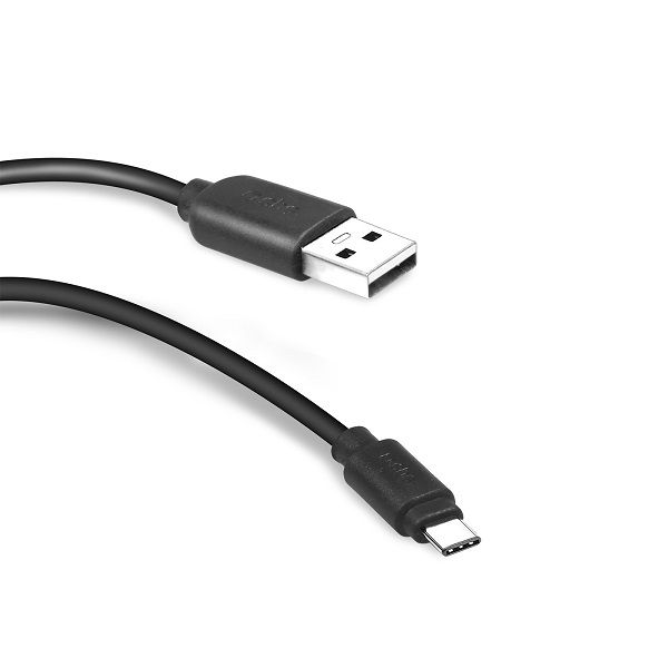 SBS Data Charging Cable USB 2.0 to Type-C - Black 1m