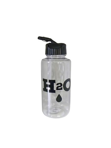 Home Classix H2O Clear Bottle with Black lid &amp; Clear Straw 1100ml