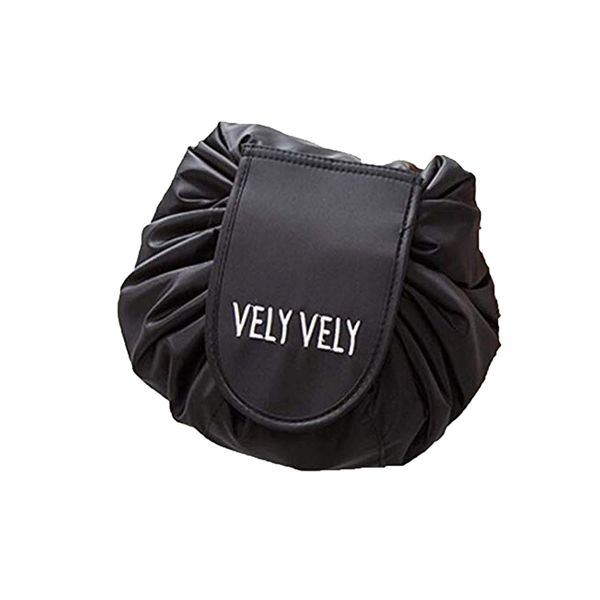 Professional Large Capacity Lazy Makeup Bag - Black