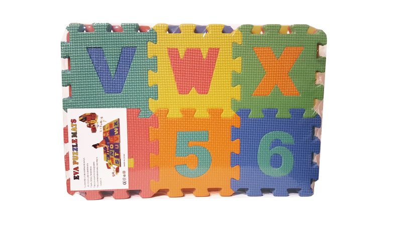Educational Foam Puzzle Mat - Alphabet and Numbers - 36 Piece
