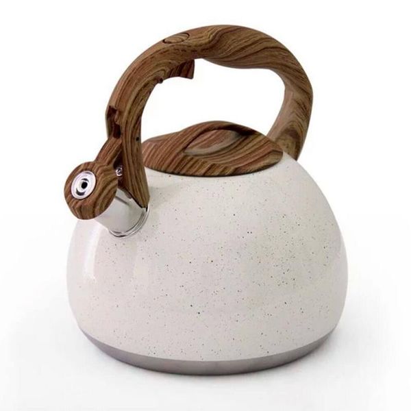 3 Litre Stove Top Whistling Kettle - Cream