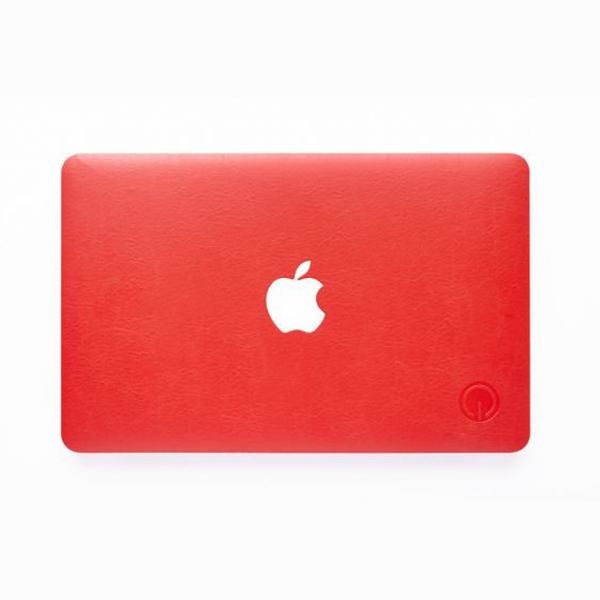 Faux Leather Skin for Apple Macbook Pro 15 inch - Red