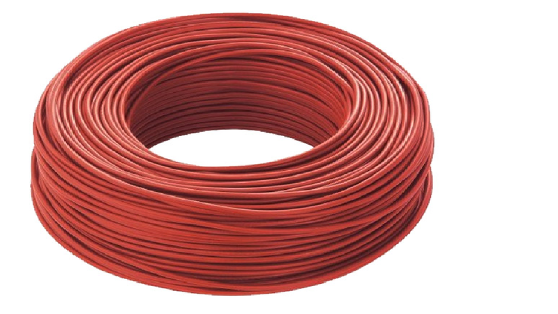 0.75MM2 SILICONE CABLE RED 100M