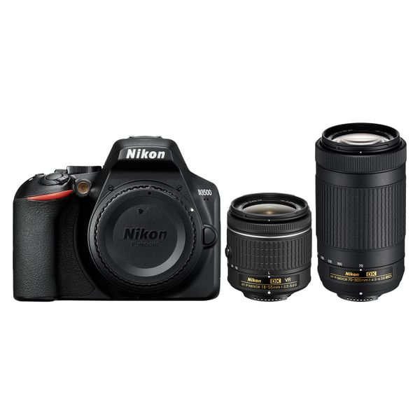 Nikon D3500 DSLR 24.1MP Twin Lens Bundle
