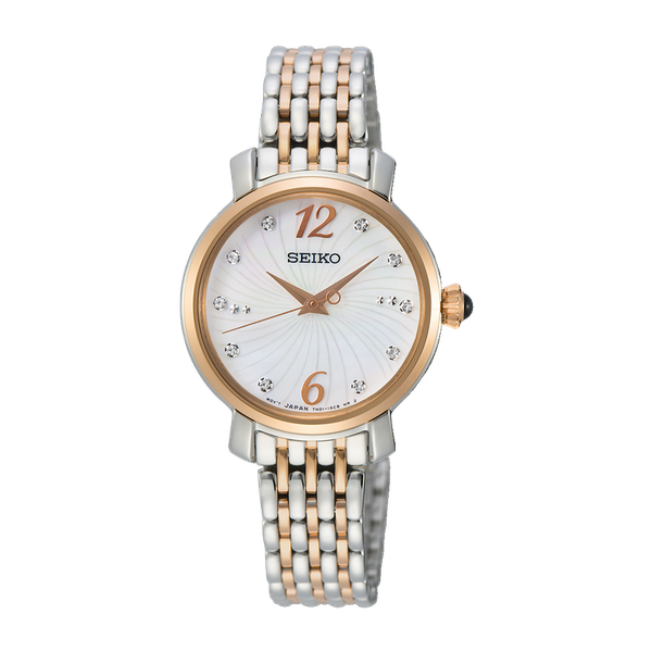 Ladies Seiko Rose Gold Two Tone Dress - SRZ524P1