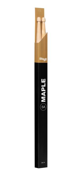 STAGG 5A Maple Drum Sticks - Wooden Tip (Pair)