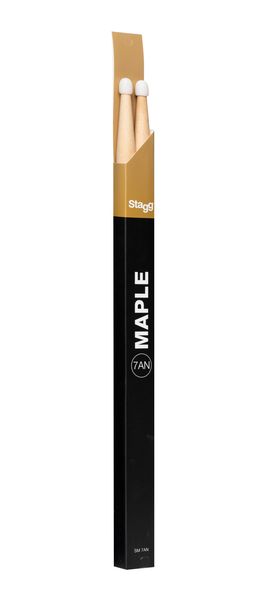 STAGG 7AN Maple Drum Sticks - Nylon Tip (Pair)