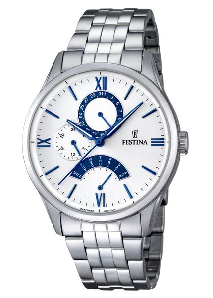 Festina Men's Retro Classic Stainless Steel Analogue Wrist Watch