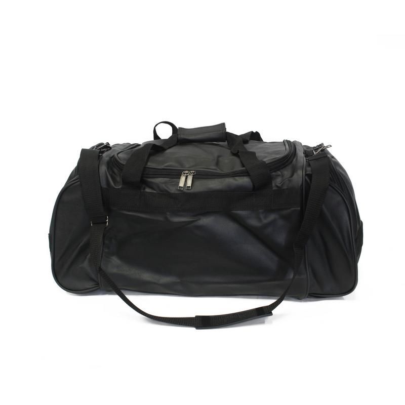 Classic PU Leather Duffel Bag With Shoulder Strap Black | Shop Today ...