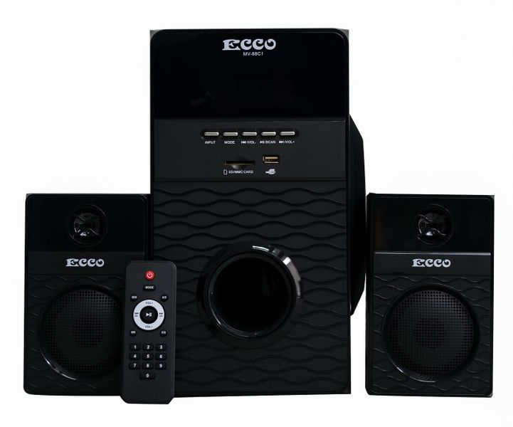 ECCO 2.1 Multimedia Speaker System with Stylish Wooden Body MV-88C1