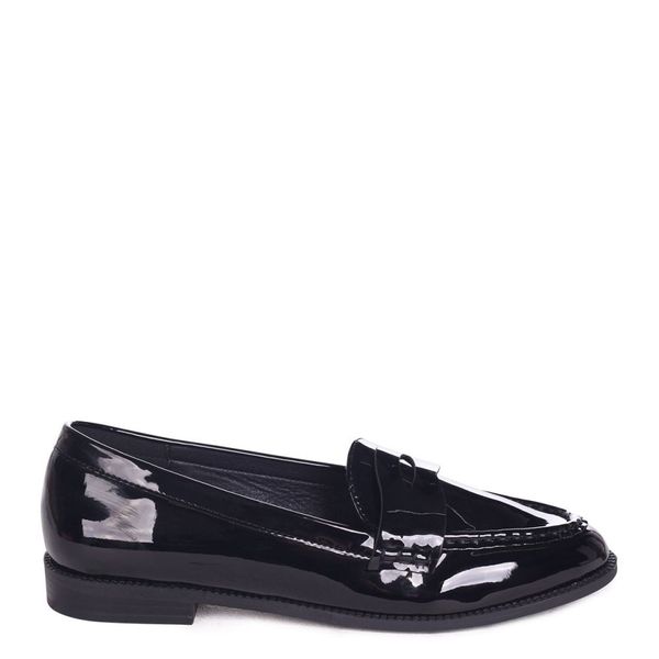 Linzi Ladies LATASHA Classic Slip On Loafer - Black Patent