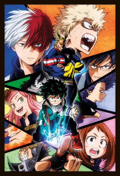 My Hero Academia - Group Poster with Black Frame