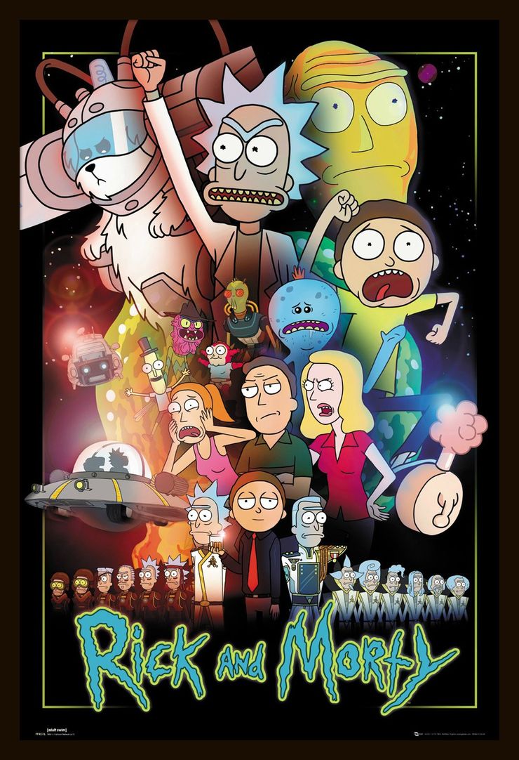 Rick and Morty - Wars Poster with Black Frame | Buy Online in South ...