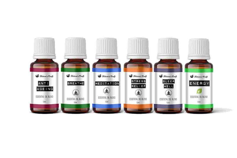 Nature's Craft - Essential Oil Synergy Blend 6 x 10ml Gift Pack