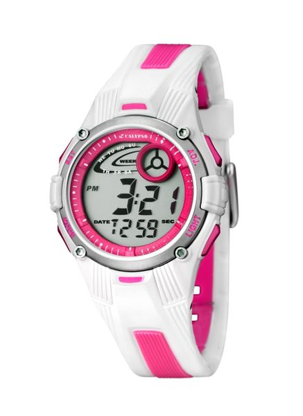 Calypso Digital Bicolor Kids Watch White &amp; Pink - Tweens Collection