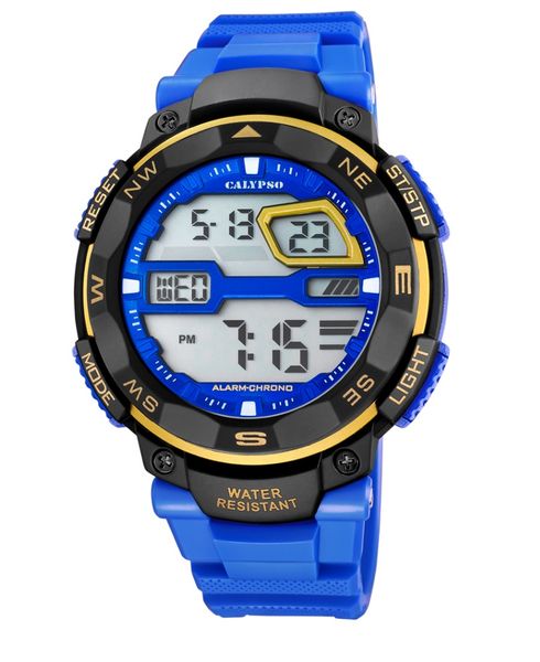 Calypso Digital Sports Mens Week Indicator Watch - Blue