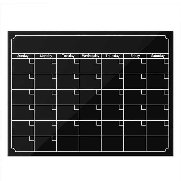 Pack Of 2 Magnetic Fridge Calendar - Black And White