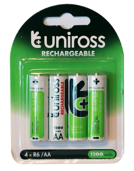 Uniross AA Rechargeable Batteries