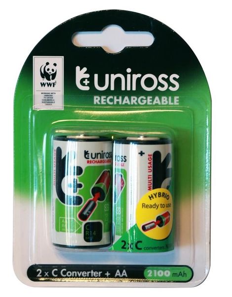 Uniross C Rechargeable Batteries